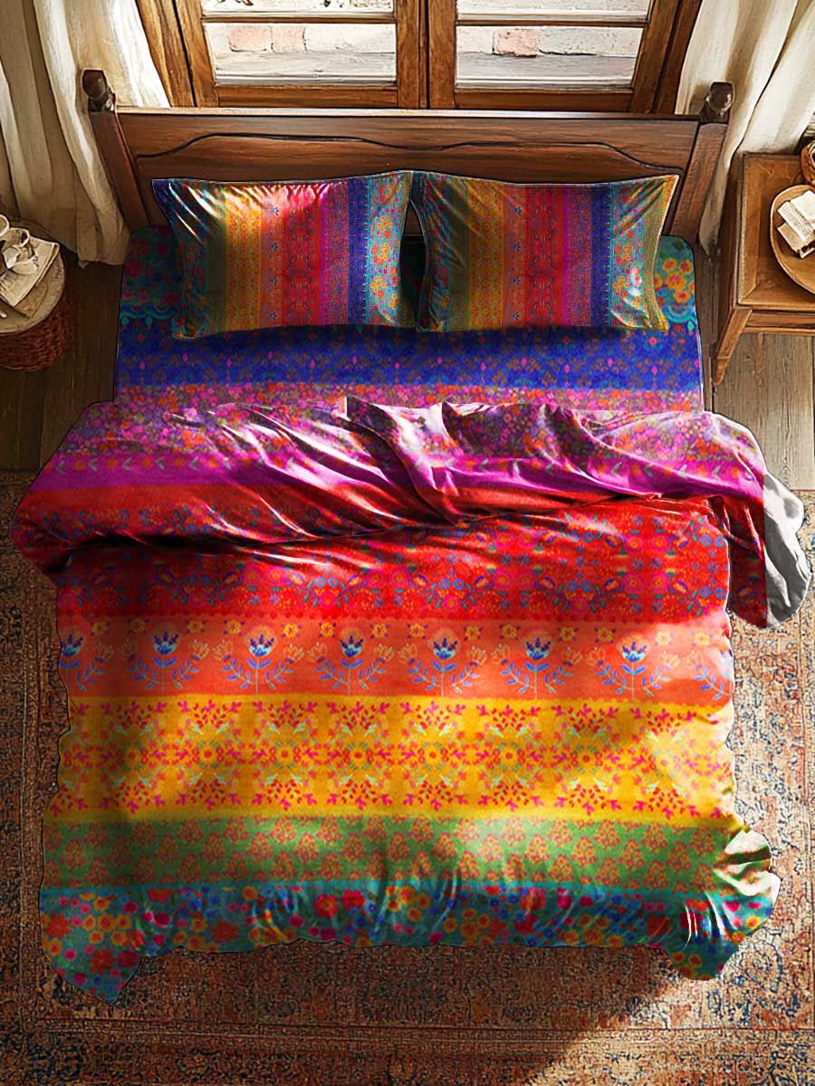 Retro Flower Art Print Sheet Set