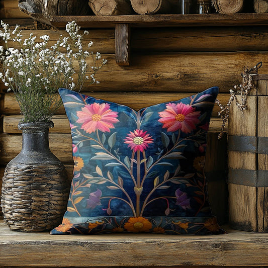 Colorful Flower Print Casual Pillow