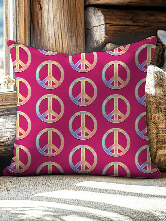 Hippie Art Print Pillow