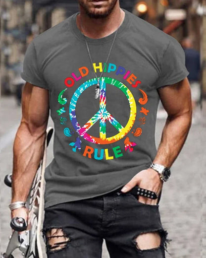 Old Hippies Rule Men's Shirt