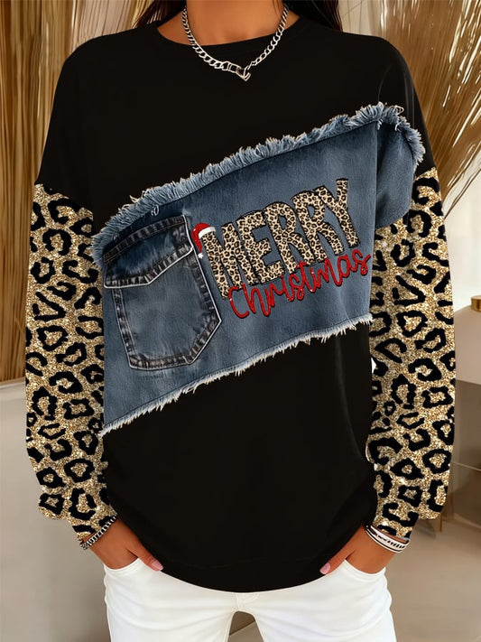 Women's Casual Christmas Print Sweatshirt