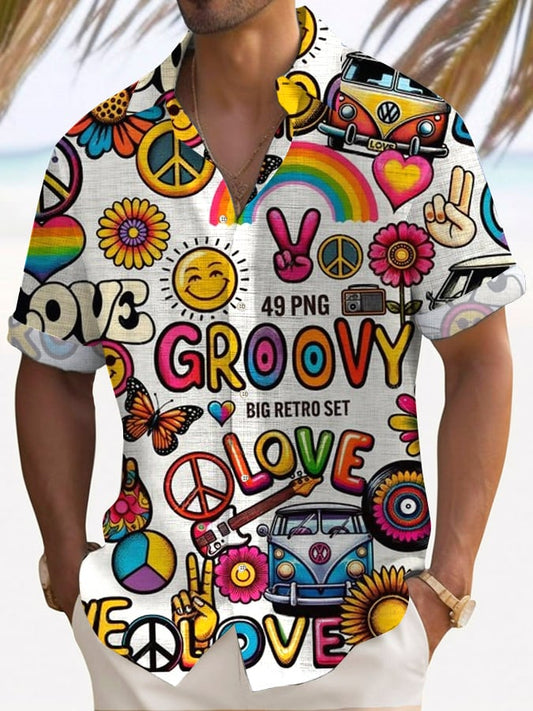 Men's Retro Hippie Casual Shirt