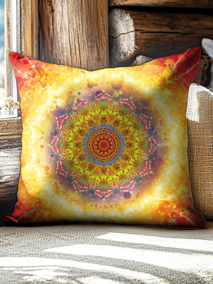 Retro Kaleidoscope Print Casual Pillow