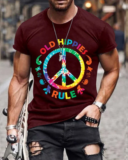 Old Hippies Rule Men's Shirt