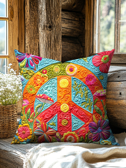 Hippie Art Print Casual Pillow