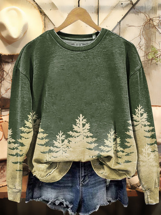 Pine Tree Tattoo Art Print Sweatshirt