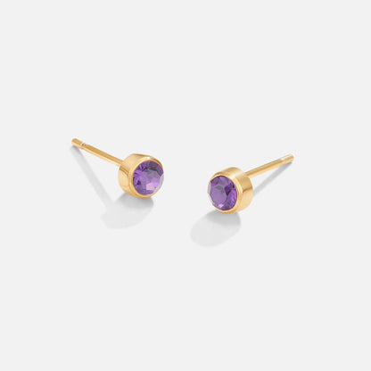 Birthstone Stud Earrings