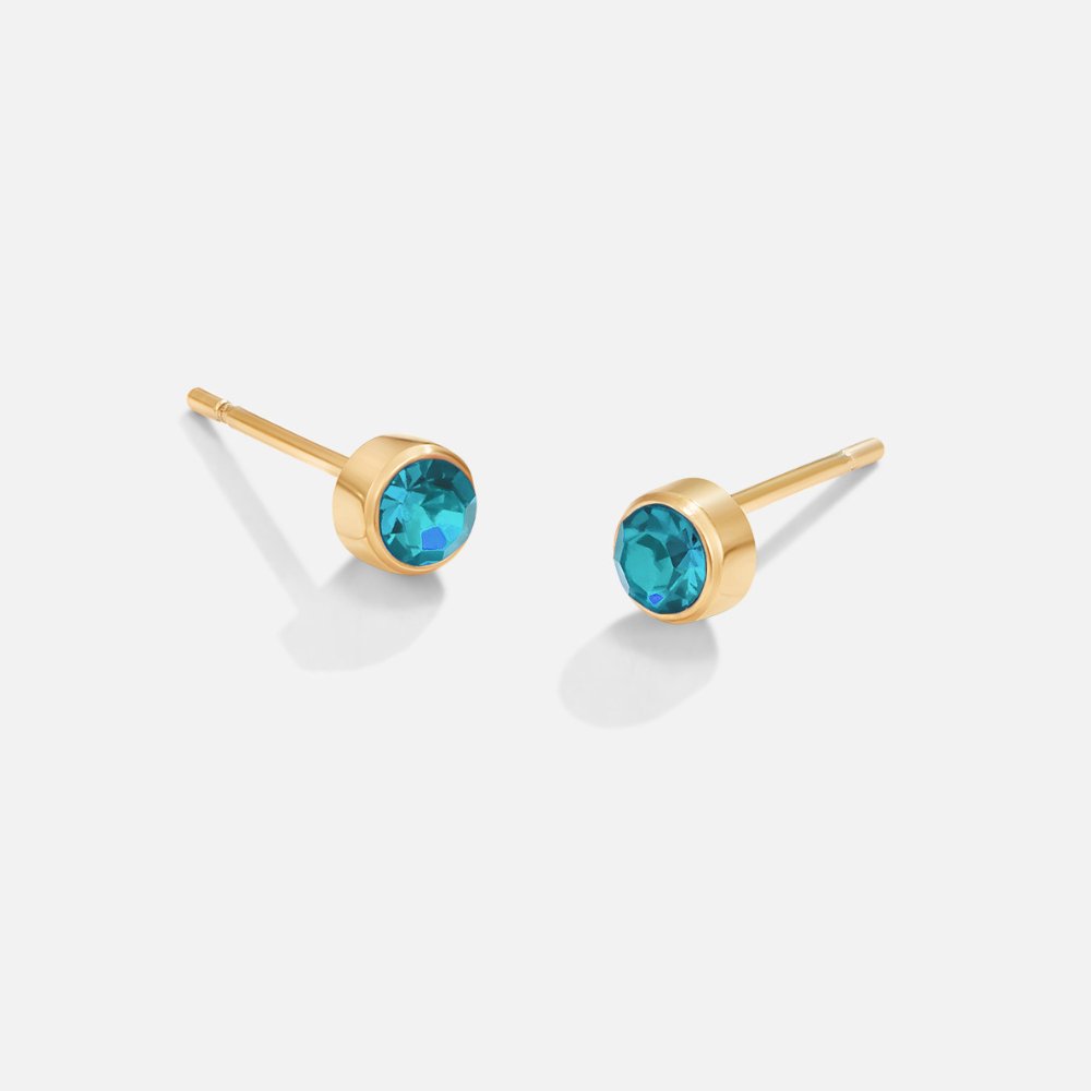 Birthstone Stud Earrings