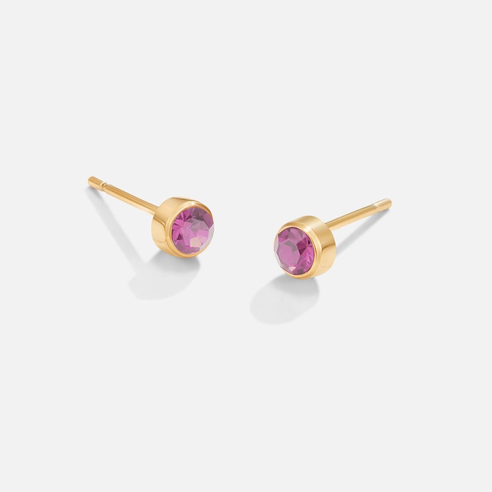 Birthstone Stud Earrings