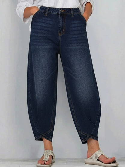 Women's Casual Denim Cropped Pants