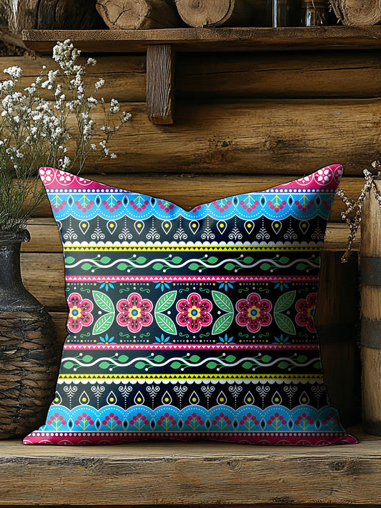 African Kente Pattern Art Print Casual Pillow