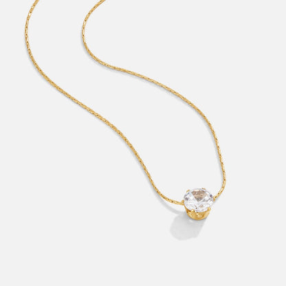 Dainty Round Crystal Necklace