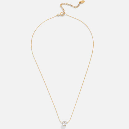 Dainty Round Crystal Necklace