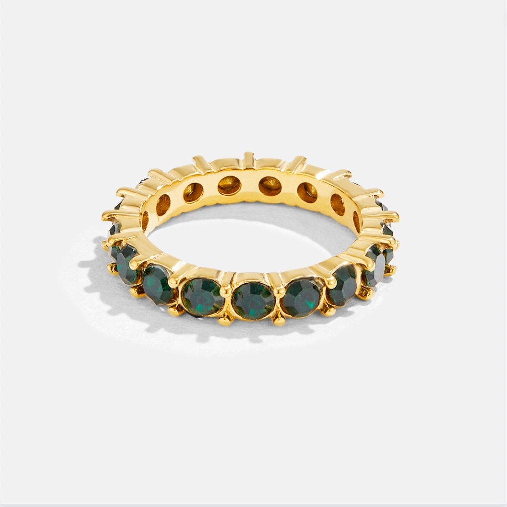 Emerald Beauty 18K Crystal Ring