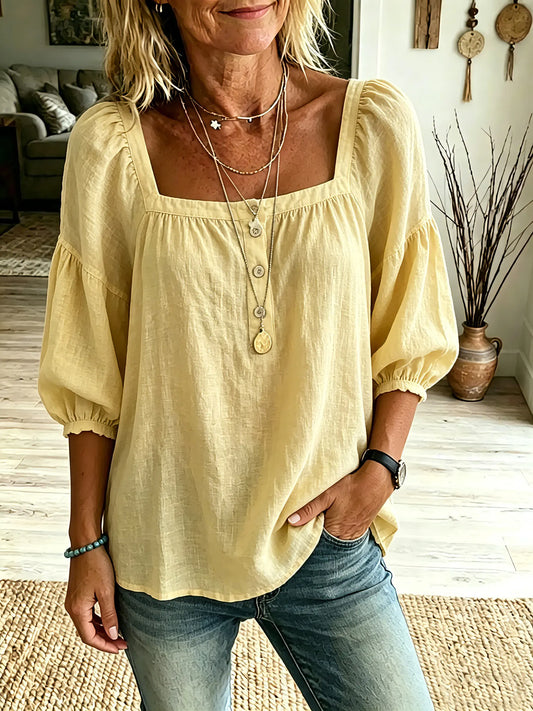 Women's Casual Square-Neck Top