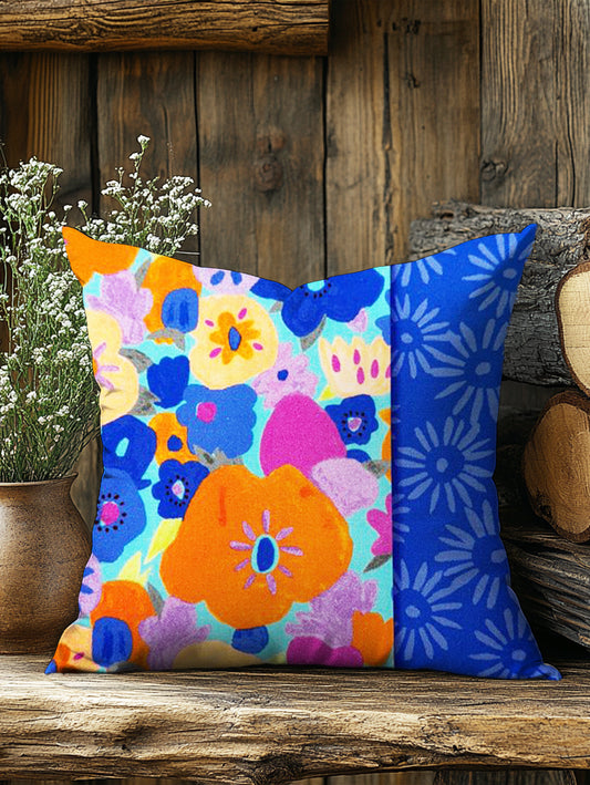 Vintage Flower Art Print Casual Pillow