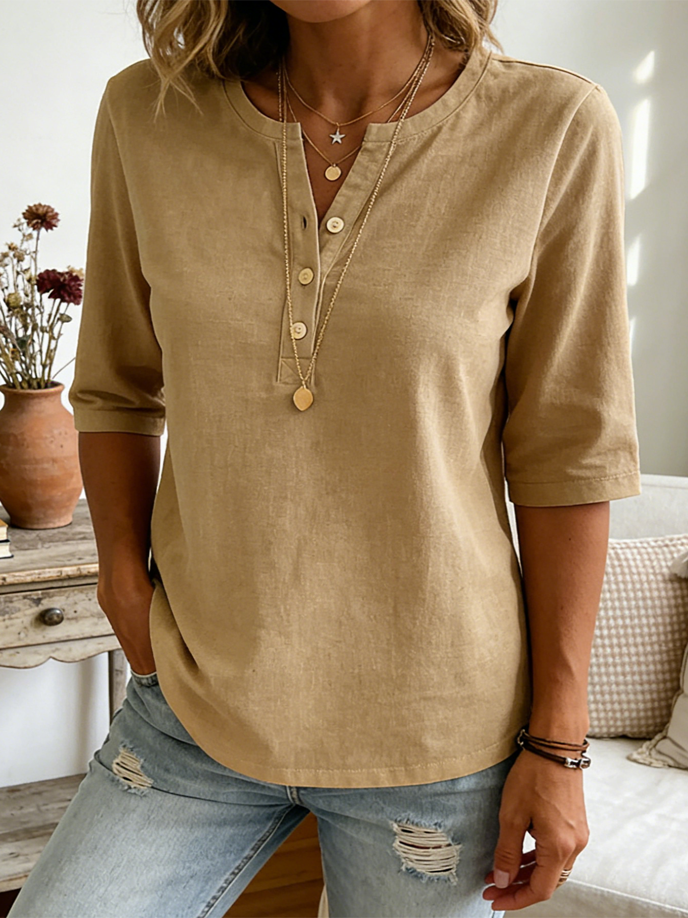 Women's Casual Cotton Shirt
