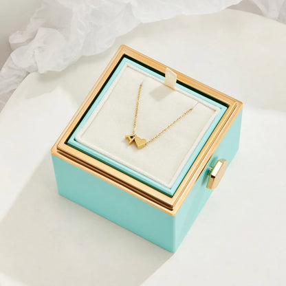 Forever Love & Letter Gold Necklace