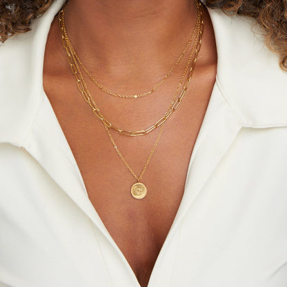 Geya Coin Layered Necklace