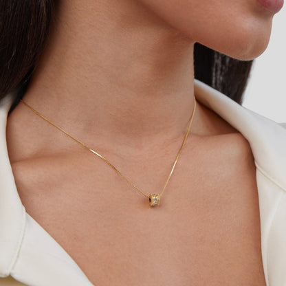 Gigi Crystal 18K Gold Necklace