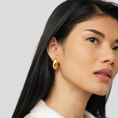 Amara Gold Teardrop Earrings