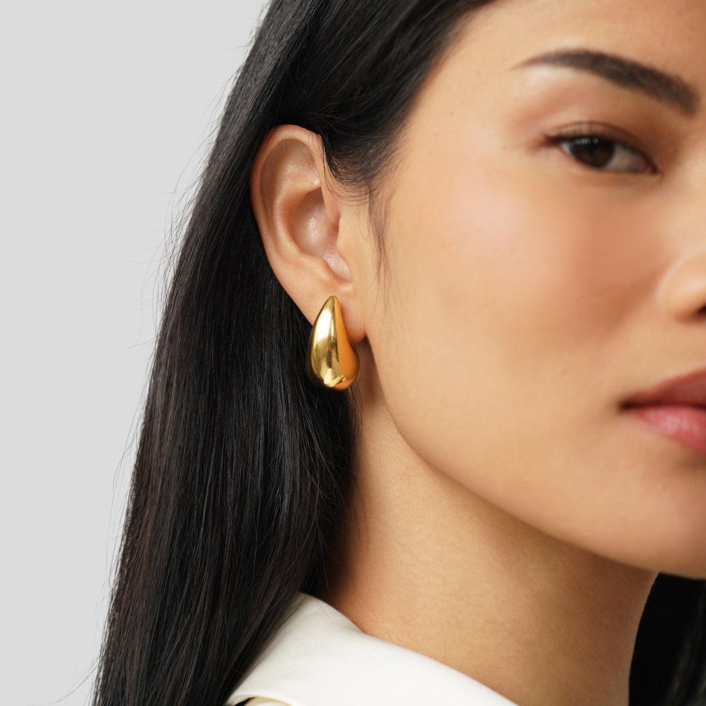 Amara Gold Teardrop Earrings