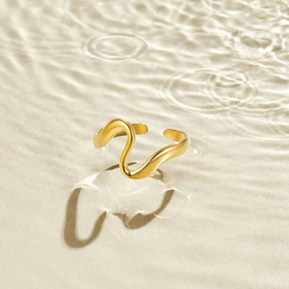 Gold Wave Ring