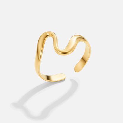 Gold Wave Ring