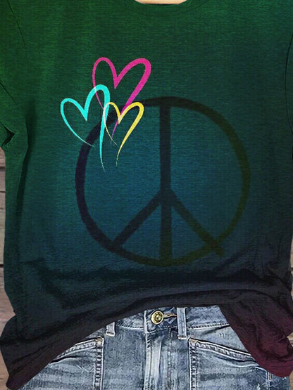 Peace And Love Art Print T-shirt