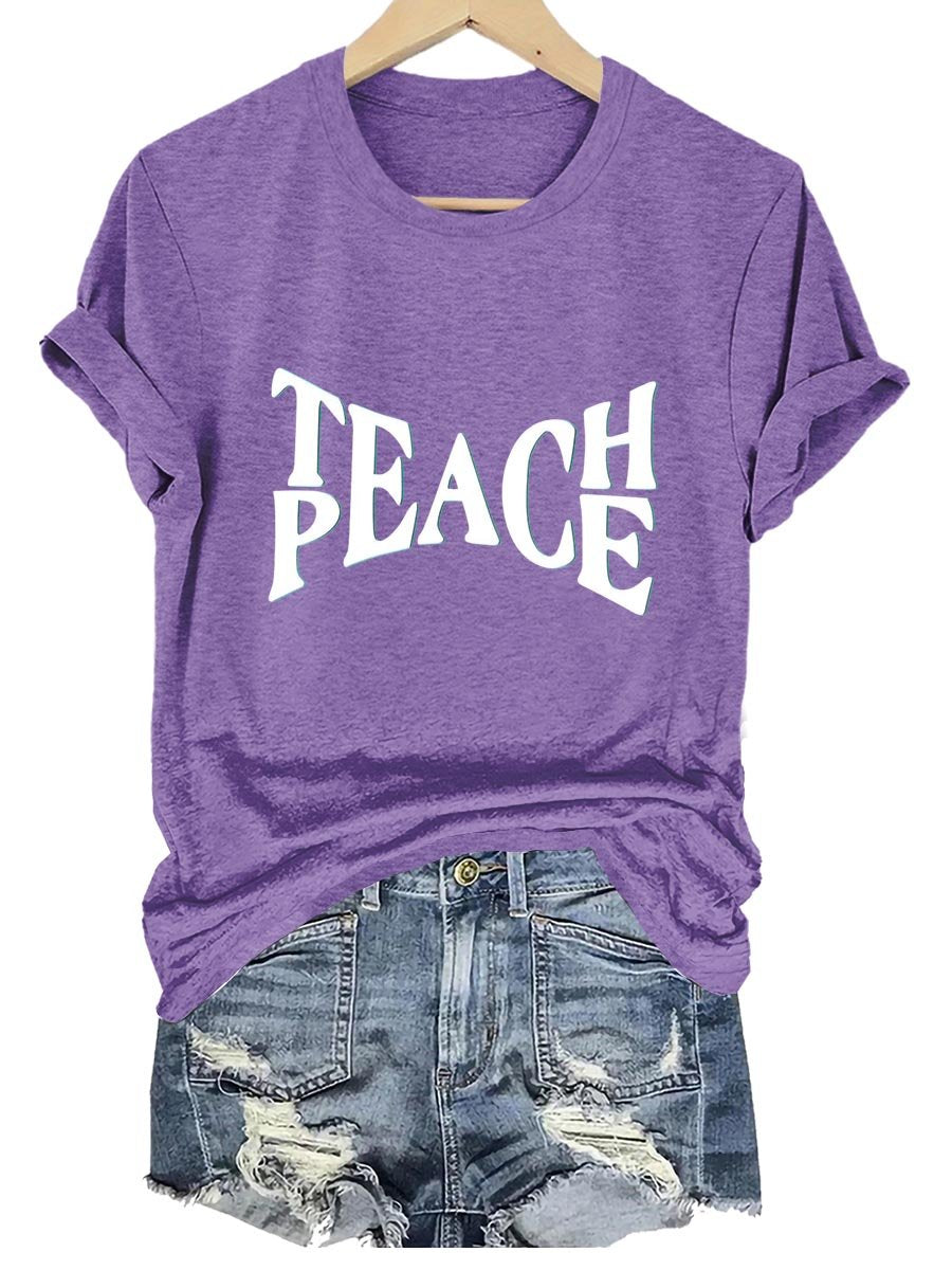 Peace Teach Art Print T-shirt