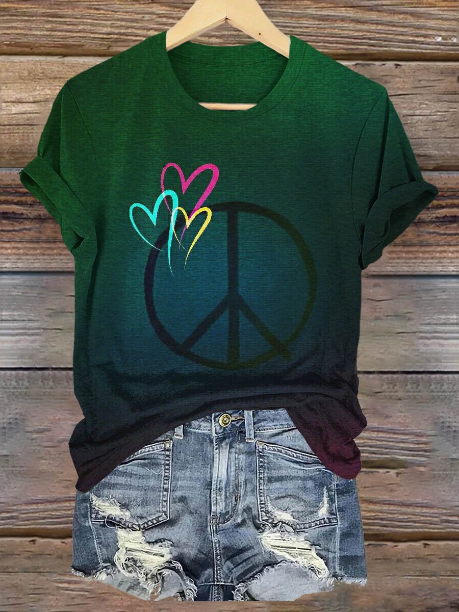 Peace And Love Art Print T-shirt