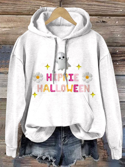 Hippie Halloween Gremlins Print Casual Hoodie Sweatshirt