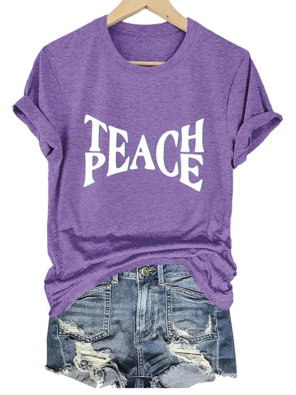 Peace Teach Art Print T-shirt