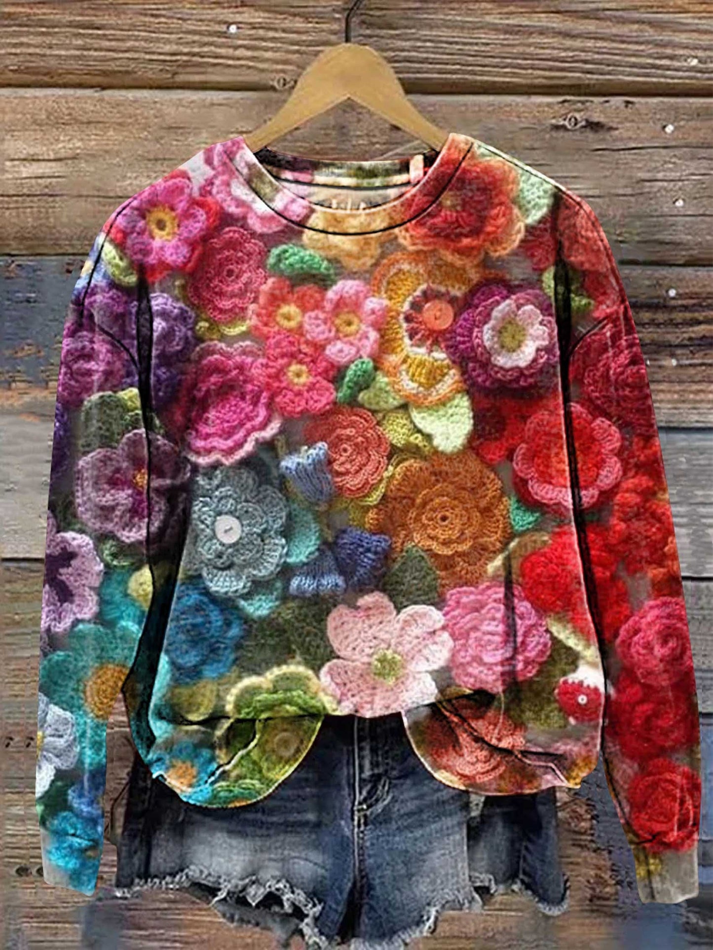 Aesthetics Spring Wildflowers Casual Sweatshirt