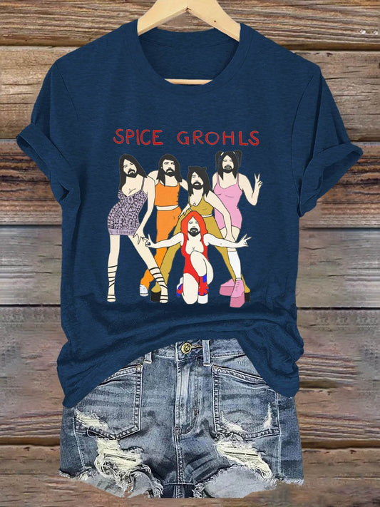 Spice Grohls Art Print T-shirt