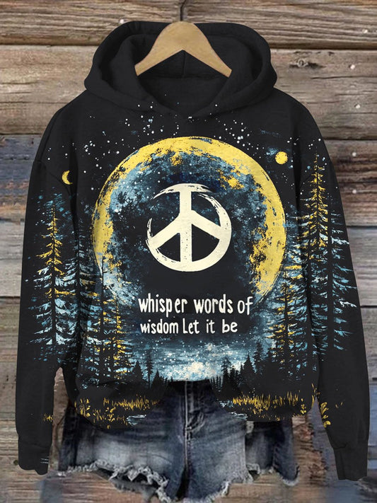 Whisper Words Of Wisdom Let It Be Art Print Casual Sweatshirt