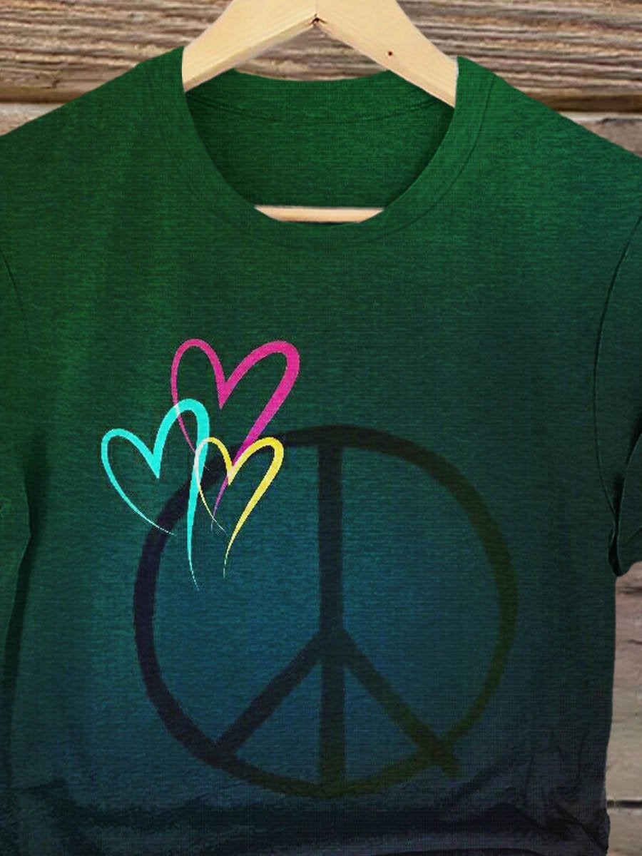 Peace And Love Art Print T-shirt