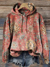 Retro Ethnic Pattern Casual Sweatshirt main image 1