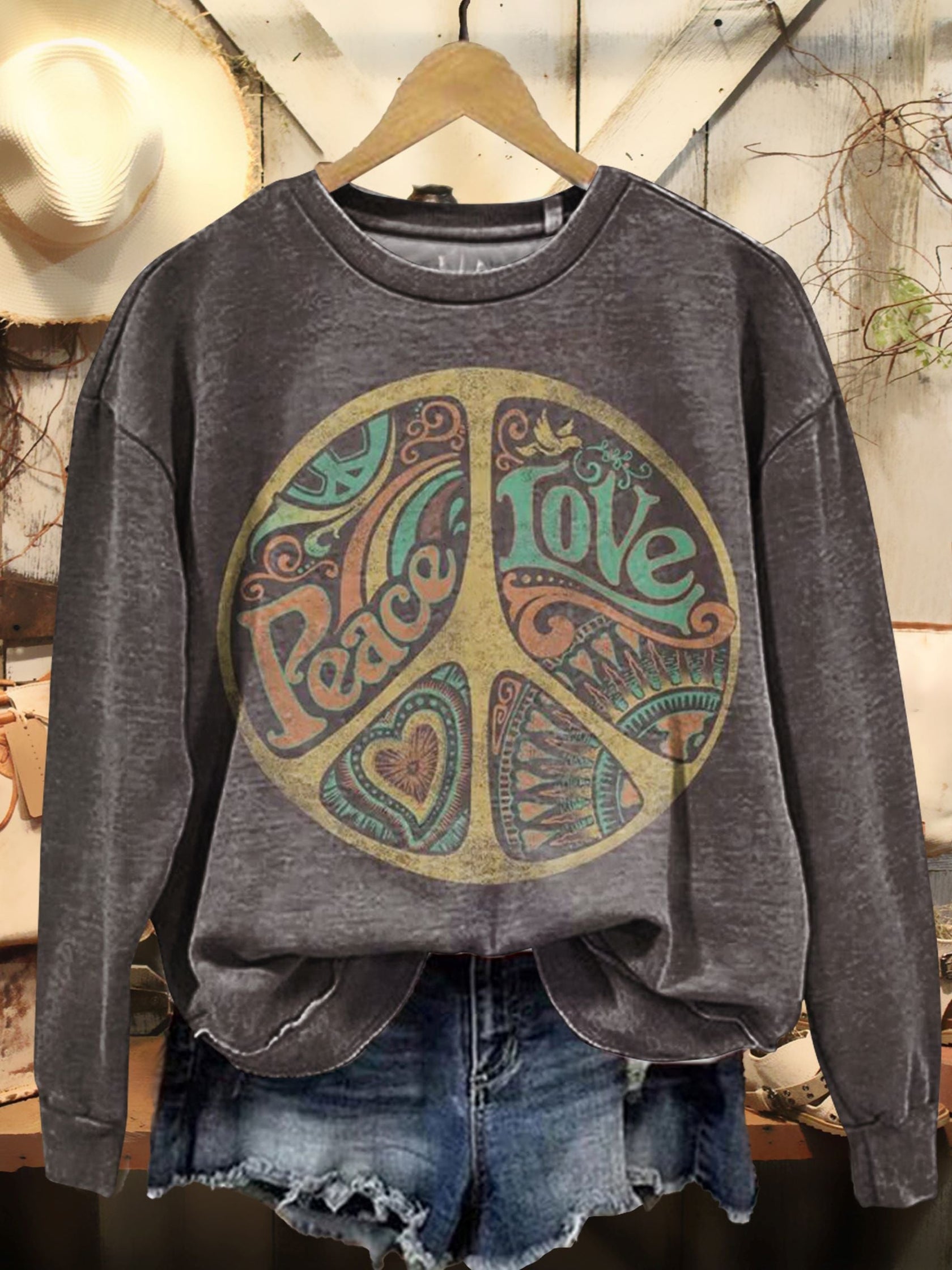 Walk Like A Queen Love Like A Hippie Sweatshirt
