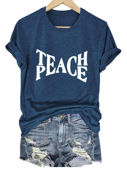 Peace Teach Art Print T-shirt