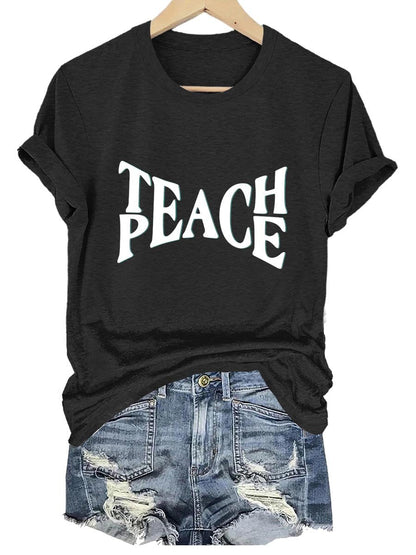 Peace Teach Art Print T-shirt