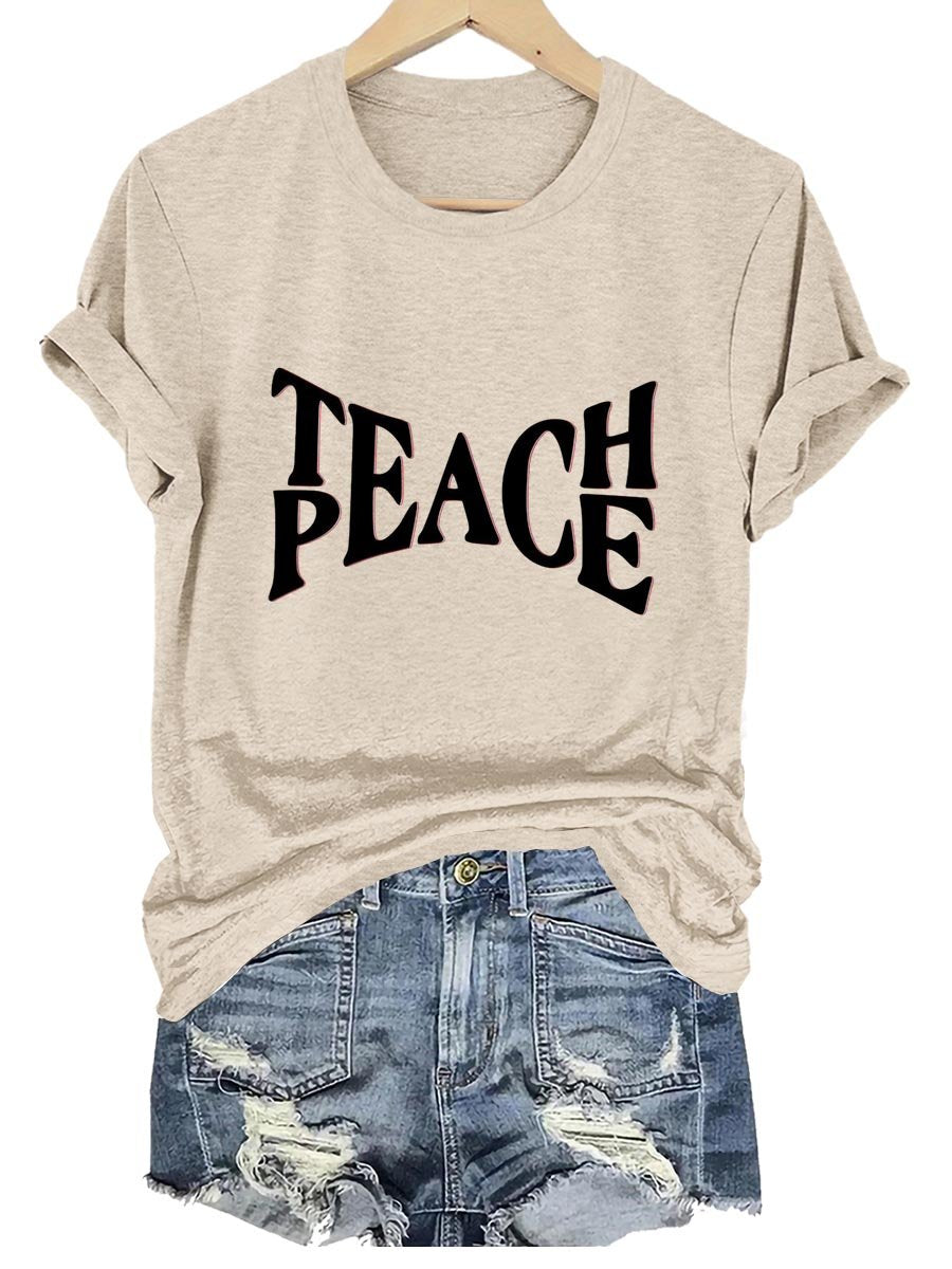 Peace Teach Art Print T-shirt