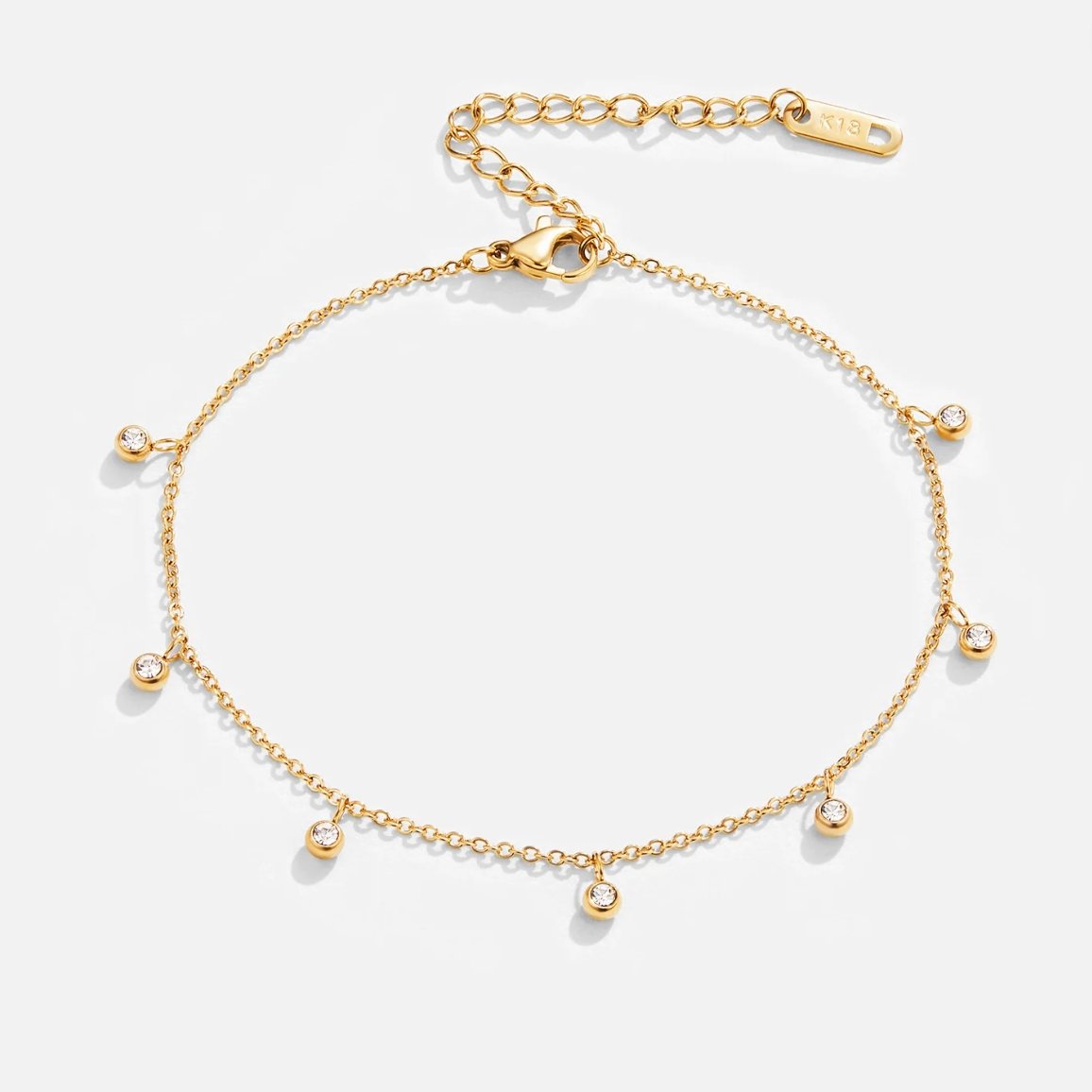 Lana Crystal Droplet Anklet