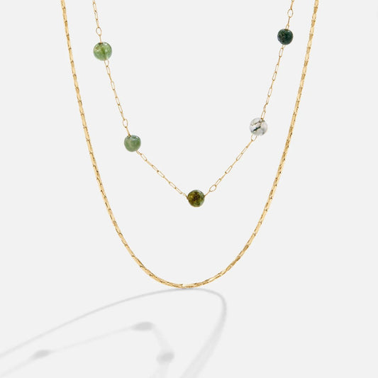 Layered Alana Gold & Stone Necklace