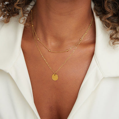 Layered Disc Necklace