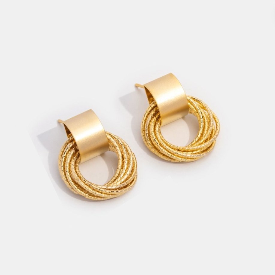 Luxury Gold Hoop Earrings