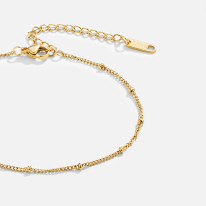 Mira Beaded Gold Anklet