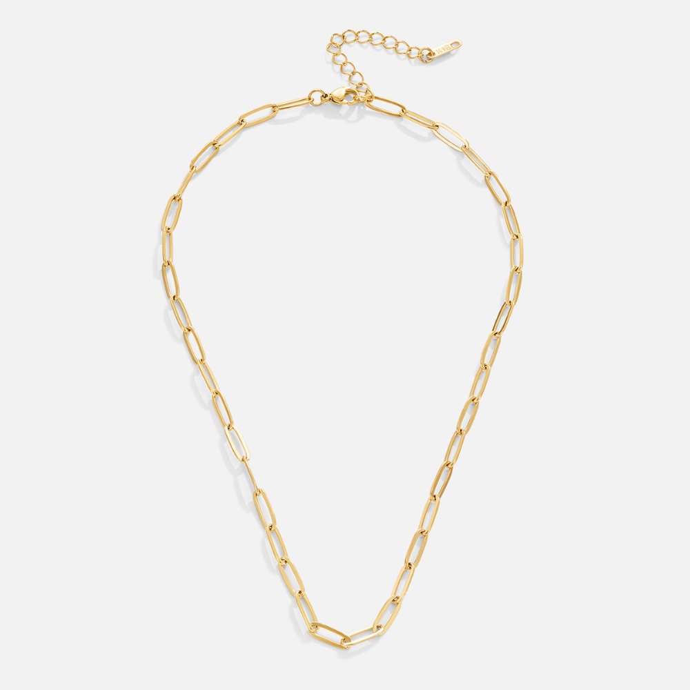 Paperclip Gold Necklace