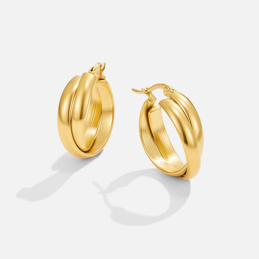 Talia Gold Hoop Earrings